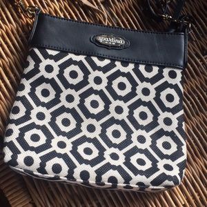 Spartina 449 black and cream crossbody